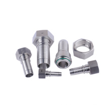 EMT china factory certificate metric thread d stainless steel carbon steel hydraulic hose end connector fittings